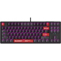 Клавиатура A4Tech AT87 Proxy Boom бежевый/красный USB for gamer LED (AT87) кабель 1.8м