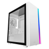 Корпус без блока питания/ Case PCCooler LM300 ARGB WH, Mini-Tower, TG, 1x120mm ARGB, 1xUSB-A 3.0 + 2xUSB-A 2.0, mATX, mITX White
