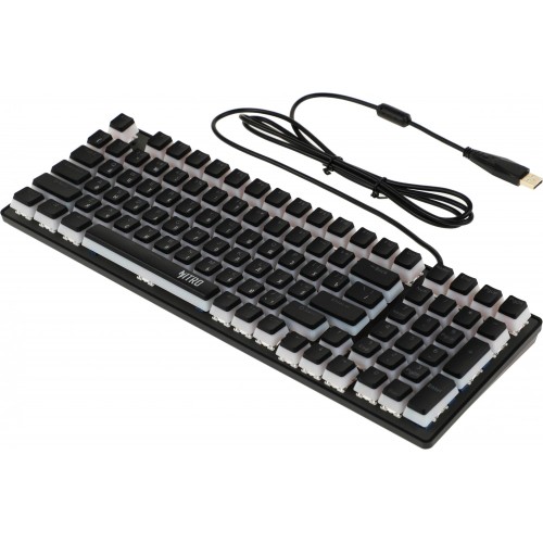 Клавиатура Acer OKW303 механическая USB для геймеров с LED подсветкой, черно-серая, 1.8м кабель (ZL.KBDCC.01D)