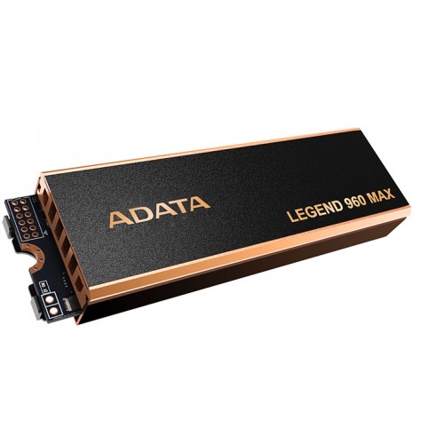 Твердотельный накопитель/ ADATA SSD LEGEND 960 MAX, 2000GB, M.2(22x80mm), NVMe 1.4, PCIe 4.0 x4, 3D NAND, R/W 7400/6800MB/s, IOPs 750 000/630 000, DRAM buffer 2000MB, TBW 1560, DWPD 0.43, with BIG Heat Spreader (5 лет) ADATA