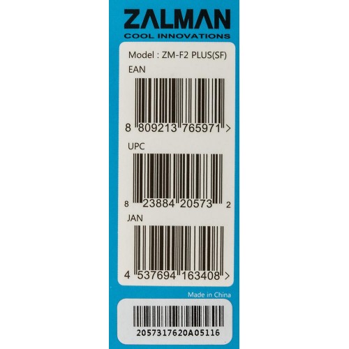 Вентилятор Zalman ZM-F2 Plus (SF) 90x90x25 мм - Черный 3-pin, 23 дБ для Корпуса