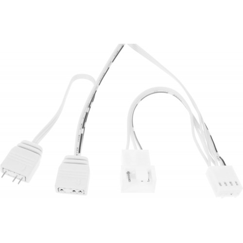 Вентилятор для корпуса Accord ACC-YF14 ARGB 140х140x25 белый 4-pin (ACC-YF14 ARGB WHITE) brown box Accord