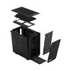 Корпус ПК без блока питания/ Case Fractal Design Meshify 2 Mini TG Dark Tint, Mini-Tower, 1x120mm + 1x140mm, 2xUSB-A 3.2 + 1xUSB 3.2 Type-C mATX, mITX, mDTX Black Fractal Design