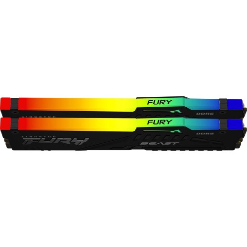 Память оперативная/ Kingston 32GB 6800MT/s DDR5 CL34 DIMM (Kit of 2) FURY Beast RGB EXPO Kingston