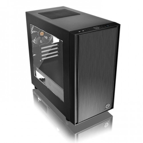 Корпус Thermaltake Versa H17 Black с окном для mATX - 2xUSB 2.0, 1xUSB 3.0, аудио без БП