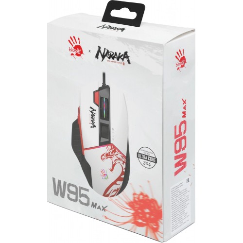 Мышь A4Tech Bloody W95 Max Naraka белый/рисунок оптическая 12000dpi USB 10but