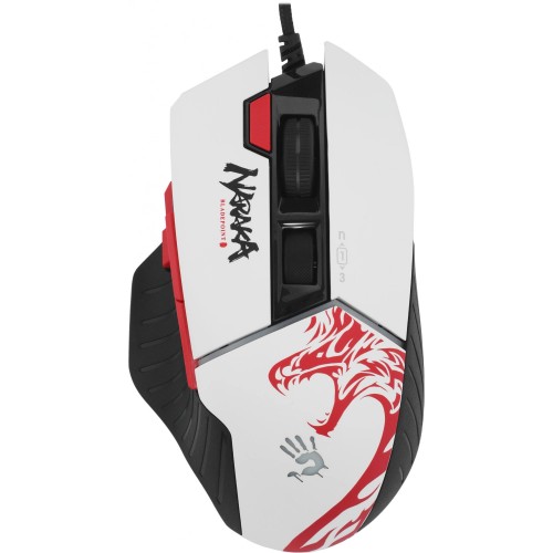 Мышь A4Tech Bloody W95 Max Naraka белый/рисунок оптическая 12000dpi USB 10but