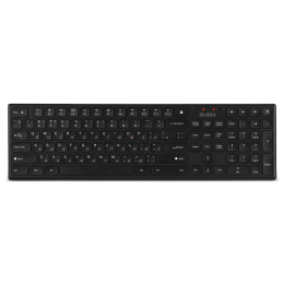 Беспроводной набор ножничная клавиатура+мышь SVEN KB-C2550W чёрный (109 кл.,12Fn, 1000DPI, 2+1 кл.)