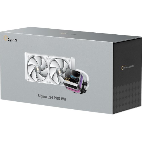 Система жидкостного охлаждения Ocypus Sigma L24 PRO WH - 290W, 240mm, ARGB, 2x120mm вентиляторы для AMD AM5/AM4