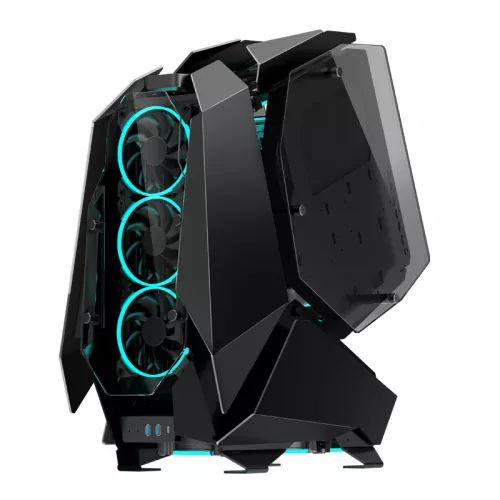 Корпус без блока питания/ Case JONSBO MOD-5, Full-Tower, TG, no fans, 2xUSB-A 3.0 + 1xUSB-C 3.2, ATX, mATX, mITX Black JONSBO
