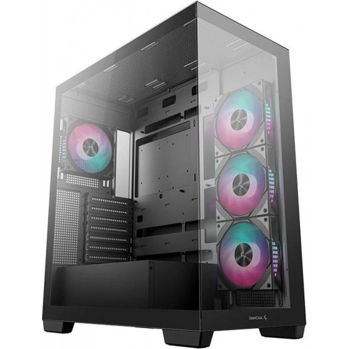 Корпус Deepcool CG580 4F черный без БП ATX 6x120mm 3x140mm 2xUSB3.0 audio bott PSU