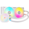 Система жидкостного охлаждения/ Water Cooling System Corsair iCUE LINK TITAN 240 RX RGB (240mm, White, RGB/ Fans: 2x120mm, 73.5CFM, 36dBA, 2100RPM/ S: 1851, 1700, AM5, AM4) Corsair
