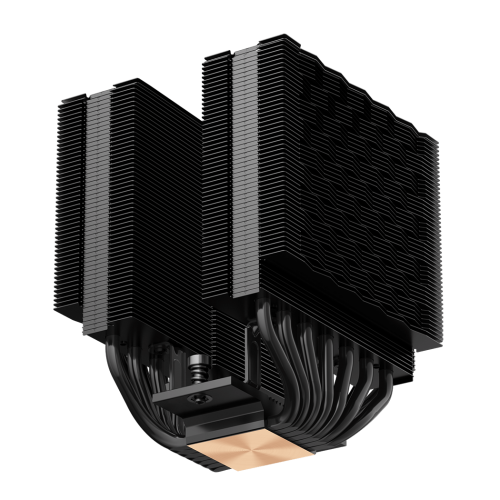 Кулер для процессора PCCooler RT720 TC BK: Высокопроизводительное охлаждение (270W, 4-pin PWM, 73.32CFM) для AM5/AM4 в черном исполнении