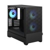 Корпус ПК без блока питания/ Case Fractal Design Pop Mini Air RGB TG Clear Tint, Mini-Tower, 3x120mm RGB, 2xUSB-A 3.2 mATX, mITX Black Fractal Design
