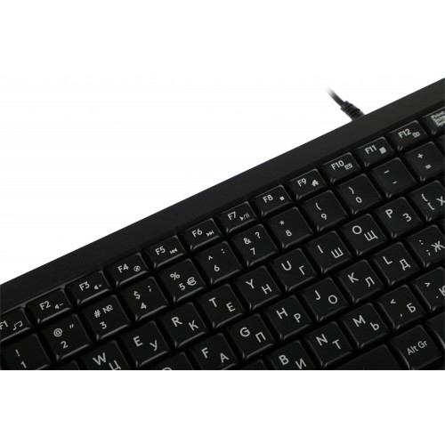 Клавиатура A4Tech FK15 черная USB с кабелем 1.5 м - надежный выбор для вашего компьютера