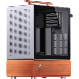 Корпус без блока питания/ Case JONSBO T7, Mini-Tower, TG, no fan, 1xUSB-A 3.0 + 1xUSB-C 3.2, mATX, mITX Silver