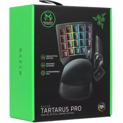 Купить игровой кейпад Razer Tartarus Pro – аналоговый оптический игровой кейпад в черном цвете