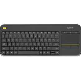 Клавиатура Logitech K400 Plus черный USB беспроводная Multimedia (920-007173)