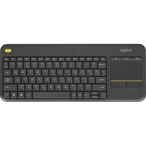 Клавиатура Logitech K400 Plus черная USB беспроводная мультимедийная - идеальный выбор для комфортного управления!