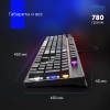 Клавиатура Оклик 970G Dark Knight: Механическая Игровая Клавиатура с LED Подсветкой, Черный/Серебристый, USB, 1.5м Кабель