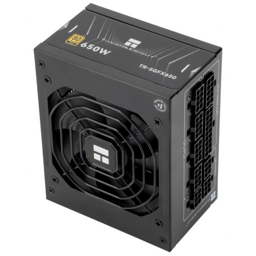 Блок питания 650W/ Power Supply Thermalright, 650W 80+ Gold (SFX, 3.1, Full modular, 1x24(20+4)pin, 1xCPU 8(4+4)pin, 2xPCIe*2 8(6+2)pin, 3xSATA3, 3xMOLEX4pin, Active, 92x92mm, 100x125x64mm, APFC, OPP, OVP, OTP, OCP, SCP, UVP, black)