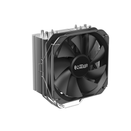 Кулер для процессора/ CPU Cooler PCCooler PALADIN 400 (200W, 4-pin PWM, 157mm, Al/Cu, 4x6mm, 1x130mm, 76.85CFM, 29dBA, 1600RPM, S: 1851/1700/1200/115X, AM5/AM4, silver, black)