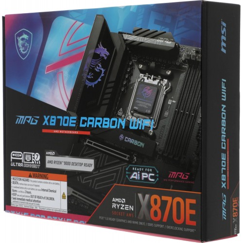 Материнская плата MPG X870E CARBON WIFI – Высокопроизводительное решение для геймеров и энтузиастов