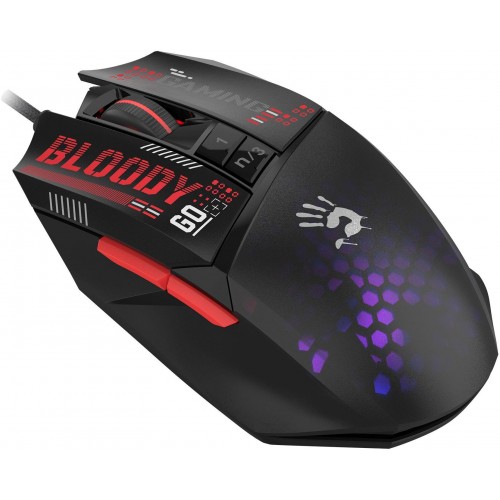 Мышь A4Tech Bloody W60 Max Mini черный/рисунок оптическая 12000dpi USB 9but