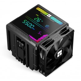 Кулер для процессора/ CPU Cooler Thermalright Peerless Assassin 140 Digital Black (4-pin PWM, 165mm, Ni/Cu, 6x6mm, 1x120mm + 1x140mm, 82.CFM, 29.6dBA, 1850RPM, S: 1200, 1700, 1851, 115X, 2011, 2066, AM4, AM5, black)