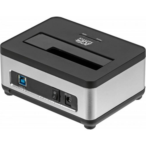 Док-станция AgeStar 3UBT7 для HDD SATA III с USB 3.0 - Серебристый алюминий и пластик