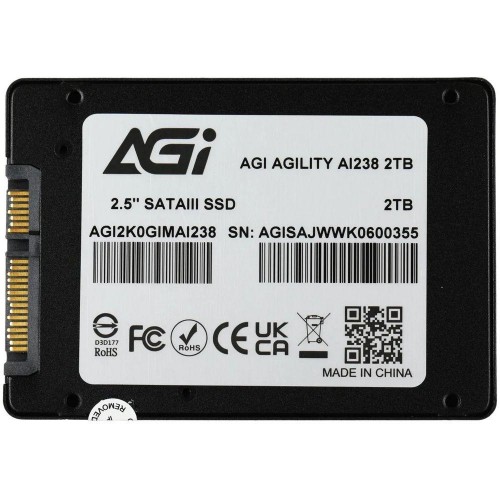 Купить Твердотельный накопитель AGI AI238 SSD 2.5 2TB QLC - Высокая скорость и надежность для вашего ПК