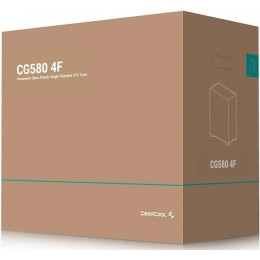 Корпус Deepcool CG580 4F черный без БП ATX 6x120mm 3x140mm 2xUSB3.0 audio bott PSU