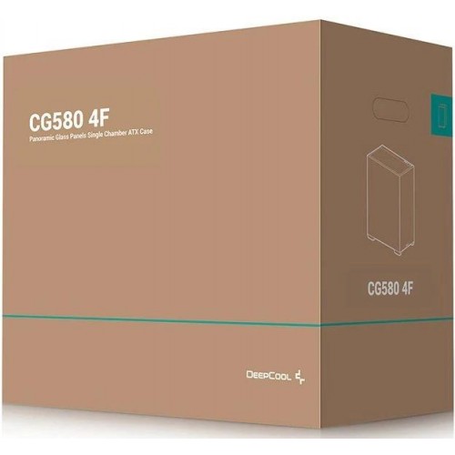 Корпус Deepcool CG580 4F черный без БП ATX 6x120mm 3x140mm 2xUSB3.0 audio bott PSU