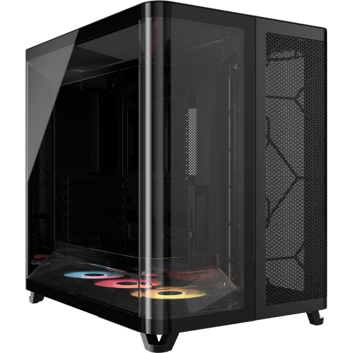 Купить Корпус Corsair AIR 5400 RS-R ARGB Midi-Tower с 3 ARGB вентиляторами и поддержкой E-ATX, ATX, mATX, mITX в черном цвете