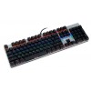 Клавиатура Оклик 970G Dark Knight: Механическая Игровая Клавиатура с LED Подсветкой, Черный/Серебристый, USB, 1.5м Кабель