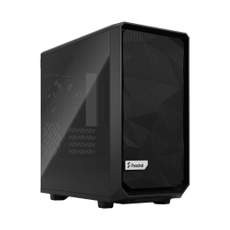 Корпус ПК без блока питания/ Case Fractal Design Meshify 2 Mini TG Dark Tint, Mini-Tower, 1x120mm + 1x140mm, 2xUSB-A 3.2 + 1xUSB 3.2 Type-C mATX, mITX, mDTX Black