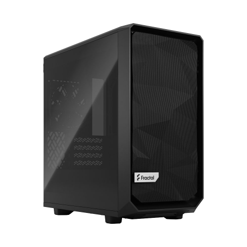 Корпус ПК без блока питания/ Case Fractal Design Meshify 2 Mini TG Dark Tint, Mini-Tower, 1x120mm + 1x140mm, 2xUSB-A 3.2 + 1xUSB 3.2 Type-C mATX, mITX, mDTX Black Fractal Design