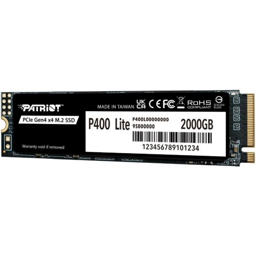 Накопитель SSD Patriot PCIe 4.0 x4 2TB P400 Lite M.2 2280 - Высокоскоростное хранилище для вашего ПК