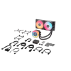 Система жидкостного охлаждения Corsair iCUE LINK TITAN 240 RX LCD - 240мм, RGB, 2x120мм вентиляторы для AM5/AM4