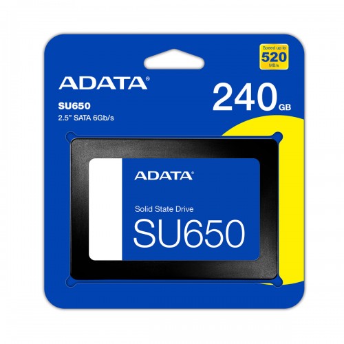 Твердотельный накопитель ADATA SSD Ultimate SU650 240GB 2.5 SATA3 - Высокая производительность и надежность для вашего компьютера
