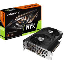 Видеокарта/ VGA GIGABYTE NVIDIA GeForce RTX 3060 WINDFORCE OC 12G REV1.0 12GB, GDDR6/192-bit, PCIe 4.0, 2xHDMI 2.1, 2xDP, 2-slot