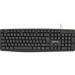 Defender Проводная клавиатура Concept HB-164 RU,черный,104+FN,1.8м