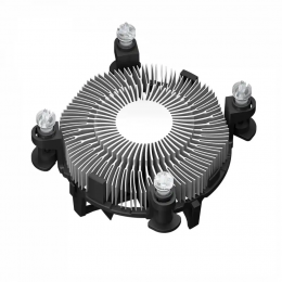 Кулер для процессора/ CPU Cooler PCCooler R94-V2 (65W, 4-pin PWM, 56mm, Al/Cu, -mm, 1x94mm, 34.44CFM, 27.3dBA, 2400RPM, S: 1700/1851, silver, black)