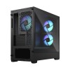 Корпус ПК без блока питания/ Case Fractal Design Pop Mini Air RGB TG Clear Tint, Mini-Tower, 3x120mm RGB, 2xUSB-A 3.2 mATX, mITX Black Fractal Design