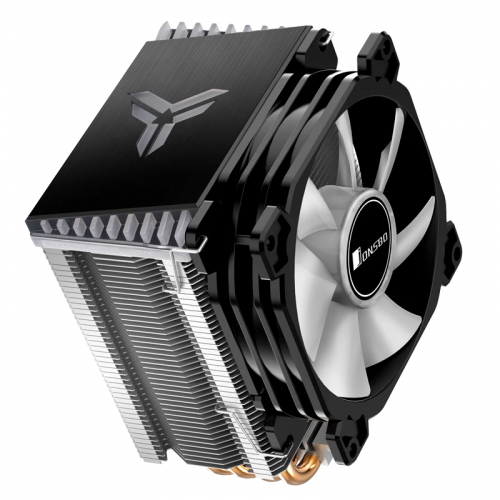 Кулер для процессора/ CPU Cooler JONSBO CR-1400 ARGB (160W, 4-pin PWM, 126mm, Al/Cu, 4x6mm, ARGB, 1x92mm, 36.0CFM, 30.5dBA, 2300RPM, S: 1700/1200/115X, AM4/AM5 Black) JONSBO