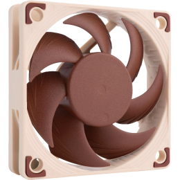 Кулер для корпуса/ Case Cooler Noctua NF-A6x15 PWM (60x60x15mm, 4-pin PWM, 23.4CFM, 19.8dBA, 3500RPM, Beige/Brown)