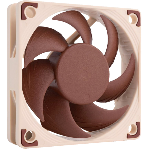 Кулер для корпуса/ Case Cooler Noctua NF-A6x15 PWM (60x60x15mm, 4-pin PWM, 23.4CFM, 19.8dBA, 3500RPM, Beige/Brown)