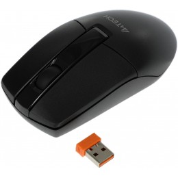 Мышь A4Tech G3-330NS черный оптическая 1200dpi silent беспров. USB 3but