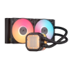 Система жидкостного охлаждения Corsair iCUE LINK TITAN 240 RX LCD - 240мм, RGB, 2x120мм вентиляторы для AM5/AM4