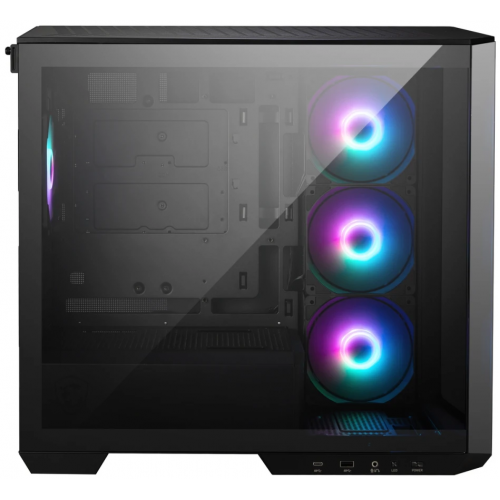 Корпус ПК без блока питания/ Case MSI MAG PANO M100R PZ, Mini-Tower, TG, 4x120mm ARGB, 1xUSB 3.2, 1xUSB 3.2 Type-C, mATX, mITX Black